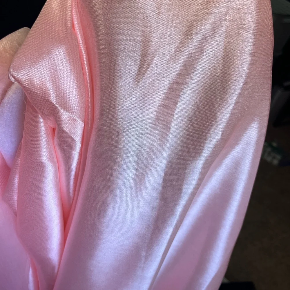 Elegant Pink Tulle Table Skirt